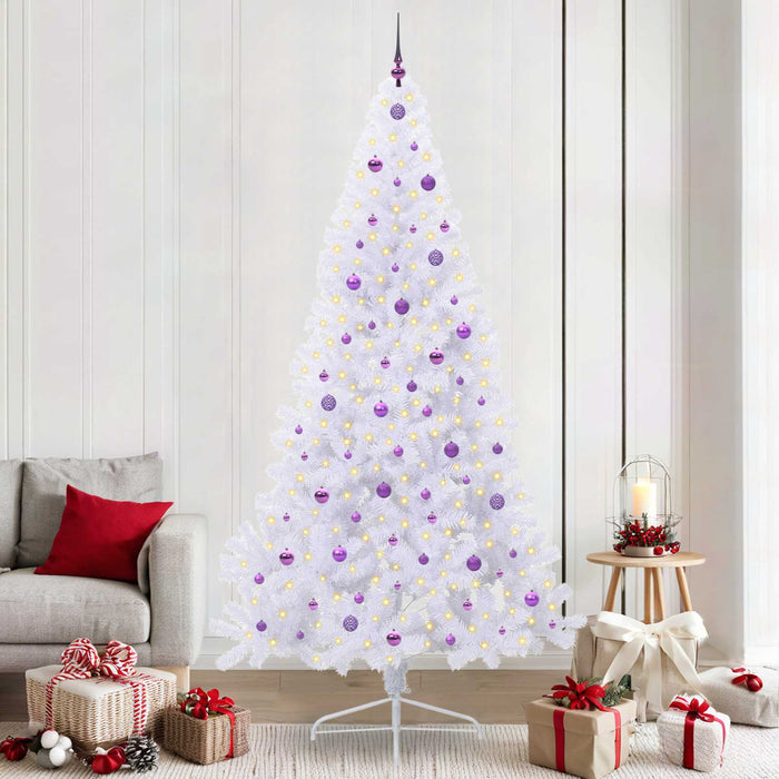 Brad de Crăciun artificial cu 300 LED Alb 240 cm PVC și Oțel - WALTI WALTI