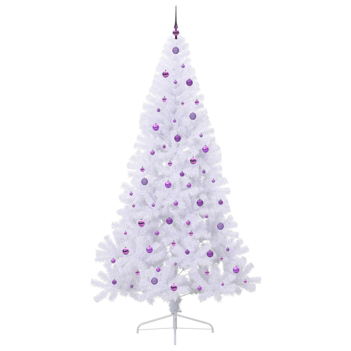 Brad de Crăciun artificial cu 300 LED Alb 240 cm PVC și Oțel - WALTI WALTI