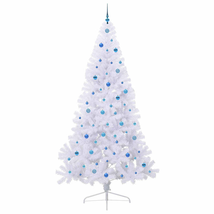 Brad de Crăciun artificial cu 300 LED Alb 240 cm PVC și Oțel - WALTI WALTI