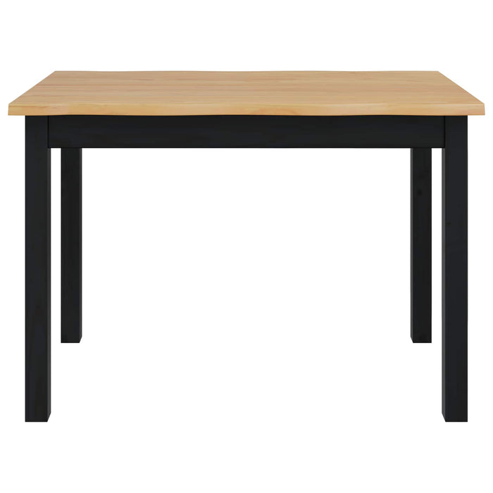 Masă de dining EKAI Negru 112 x 70 x 76,5 cm Lemn masiv de pin WALTI