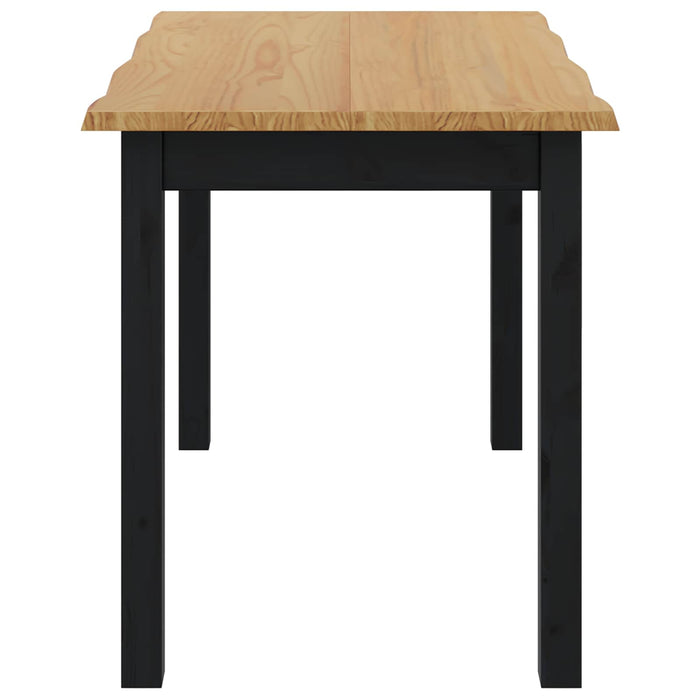 Masă de dining EKAI Negru 112 x 70 x 76,5 cm Lemn masiv de pin WALTI