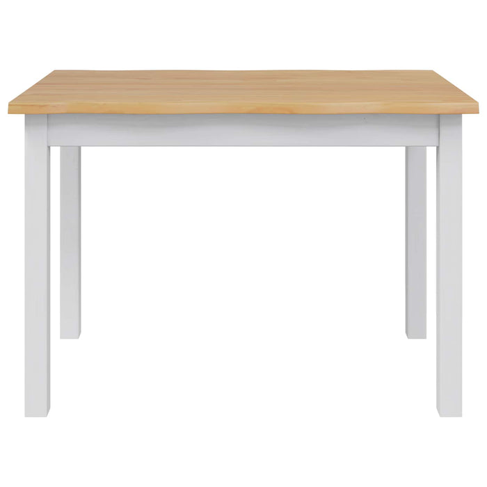Masă de dining EKAI Alb 112 x 70 x 76,5 cm Lemn masiv de pin WALTI