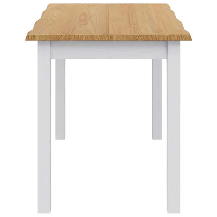 Masă de dining EKAI Alb 112 x 70 x 76,5 cm Lemn masiv de pin WALTI