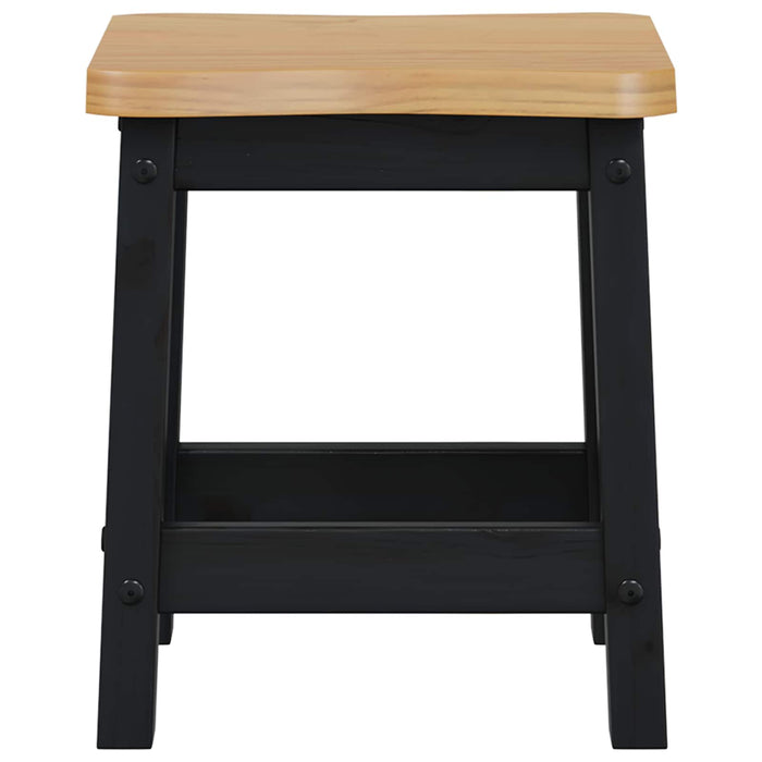 Scaun de bar EKAI 2 pcs Negru 40 x 29 x 45,5 cm WALTI