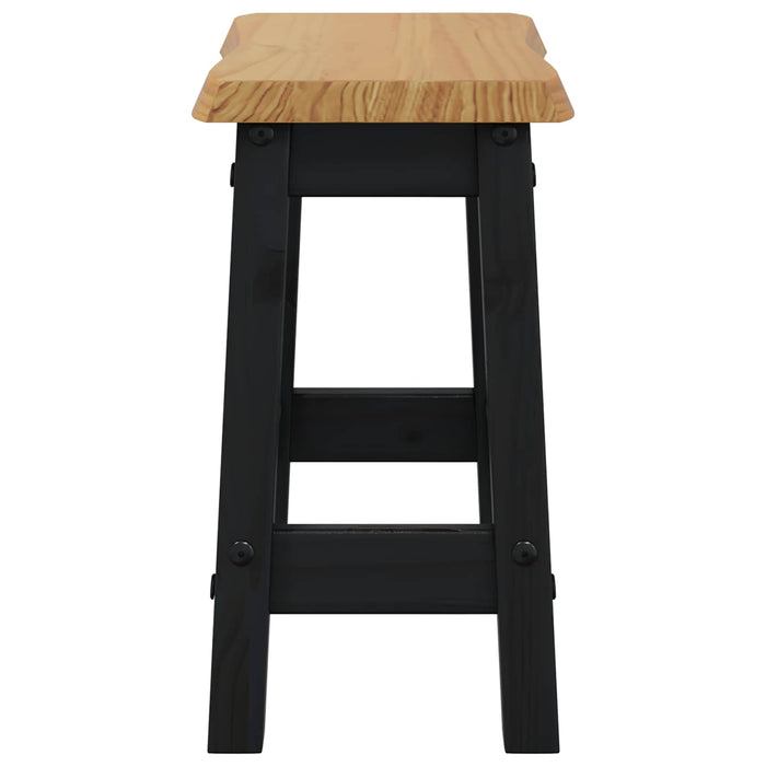 Scaun de bar EKAI 2 pcs Negru 40 x 29 x 45,5 cm WALTI
