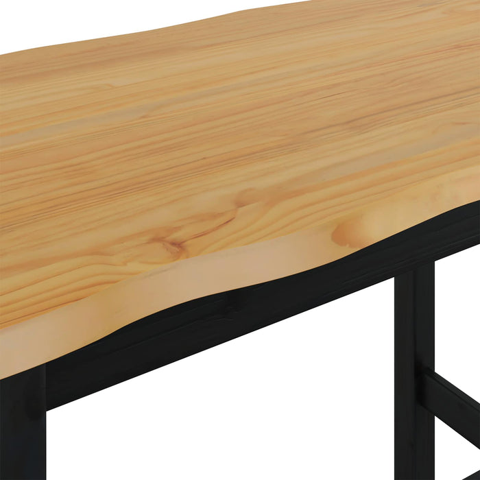 Masă bar înaltă EKAI Negru 112 x 70 x 91 cm Lemn masiv de pin WALTI