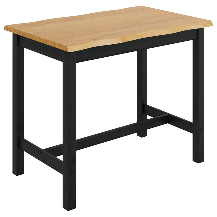 Masă bar înaltă EKAI Negru 112 x 70 x 91 cm Lemn masiv de pin WALTI