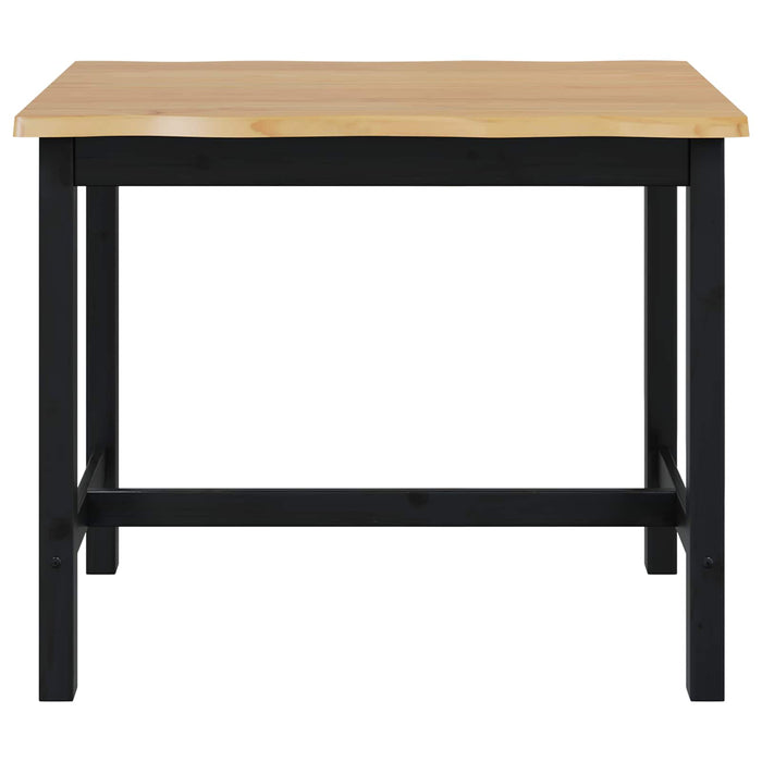 Masă bar înaltă EKAI Negru 112 x 70 x 91 cm Lemn masiv de pin WALTI