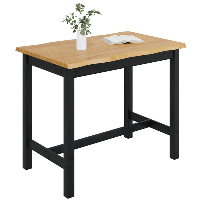 Masă bar înaltă EKAI Negru 112 x 70 x 91 cm Lemn masiv de pin WALTI