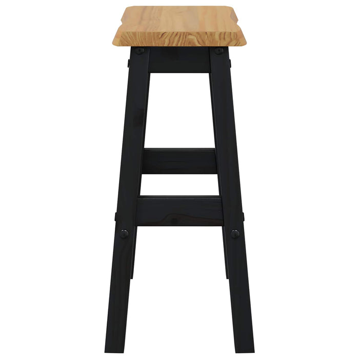 Taburet Bar Înalt EKAI 2 pcs Negru 40 x 29 x 63 cm WALTI