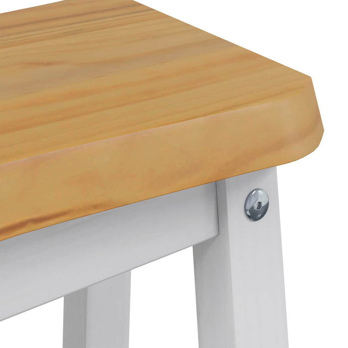 Taburet Bar Înalt EKAI 2 pcs Alb 40 x 29 x 63 cm WALTI