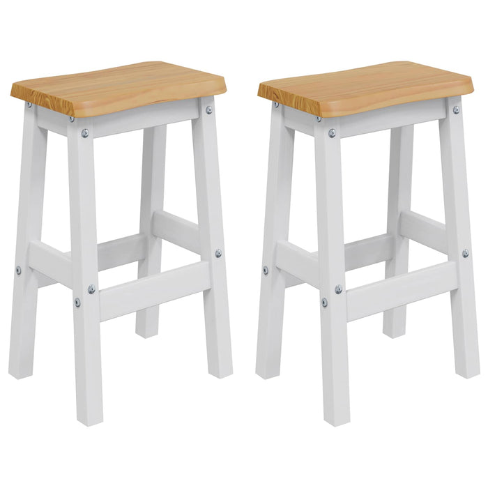 Taburet Bar Înalt EKAI 2 pcs Alb 40 x 29 x 63 cm WALTI