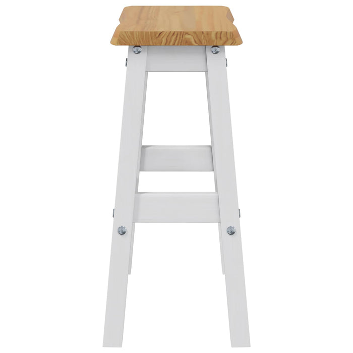 Taburet Bar Înalt EKAI 2 pcs Alb 40 x 29 x 63 cm WALTI