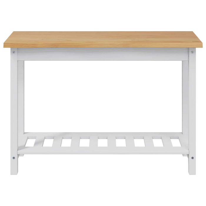 Masă de consolă EKAI Alb 112 x 35 x 76 cm Lemn masiv de pin WALTI