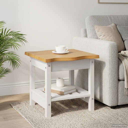 Masă laterală EKAI Alb 50 x 50 x 45,5 cm Lemn masiv de pin - WALTI WALTI