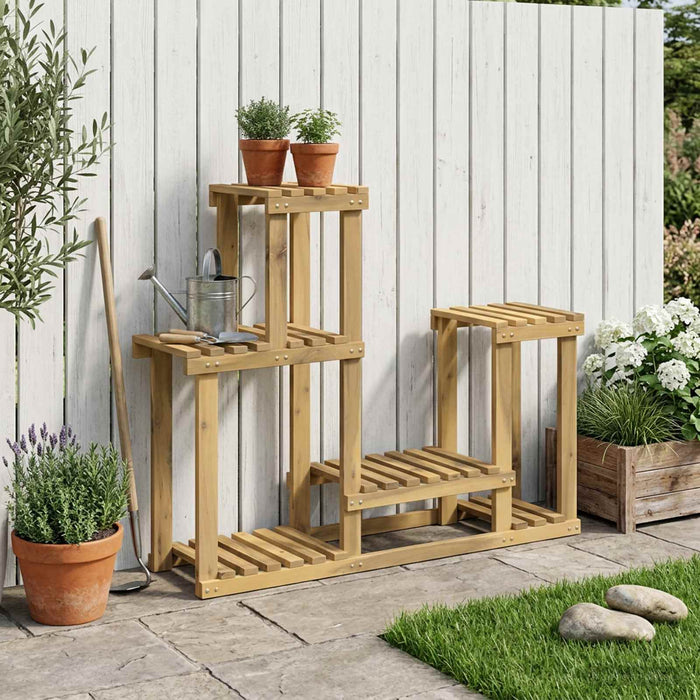 Suport pentru plante Alb 90 x 25 x 73 cm Lemn Solid de Acacia WALTI