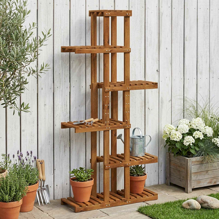 Suport pentru plante natural 68 x 23,5 x 140 cm WALTI