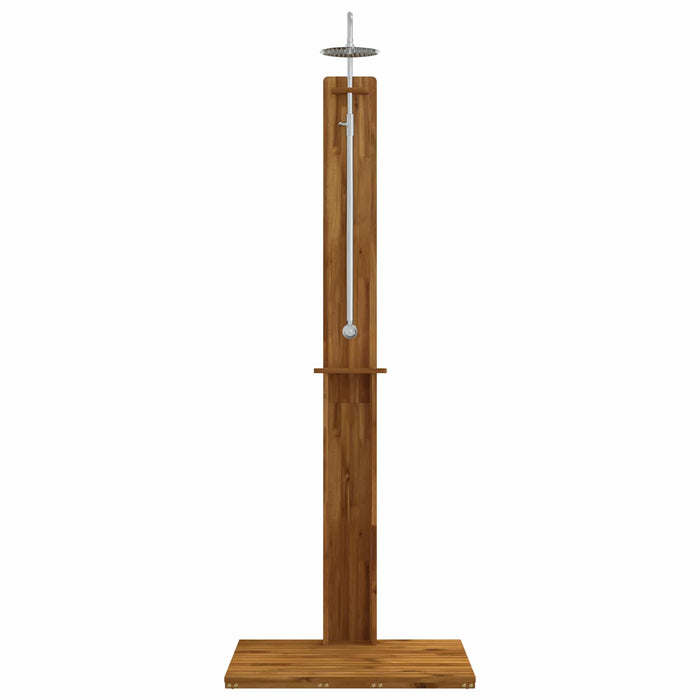 Duș exterior 217 cm Lemn masiv de acacia și oțel inoxidabil WALTI