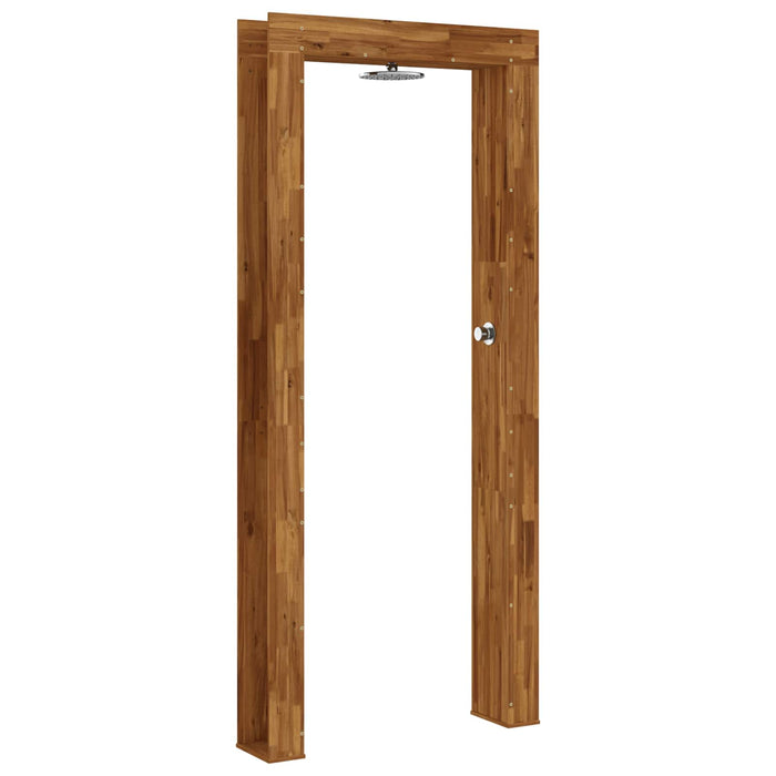 Duș exterior 226 cm Lemn masiv de acacia și oțel inoxidabil WALTI