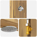 Duș exterior 226 cm Lemn masiv de acacia și oțel inoxidabil Alb - WALTI WALTI