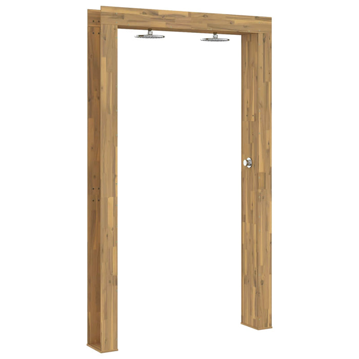Duș exterior 226 cm Lemn masiv de acacia și oțel inoxidabil Alb - WALTI WALTI