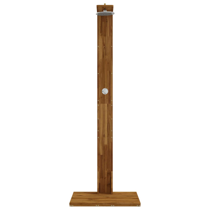 Duș exterior 219 cm Lemn masiv de acacia și oțel inoxidabil WALTI
