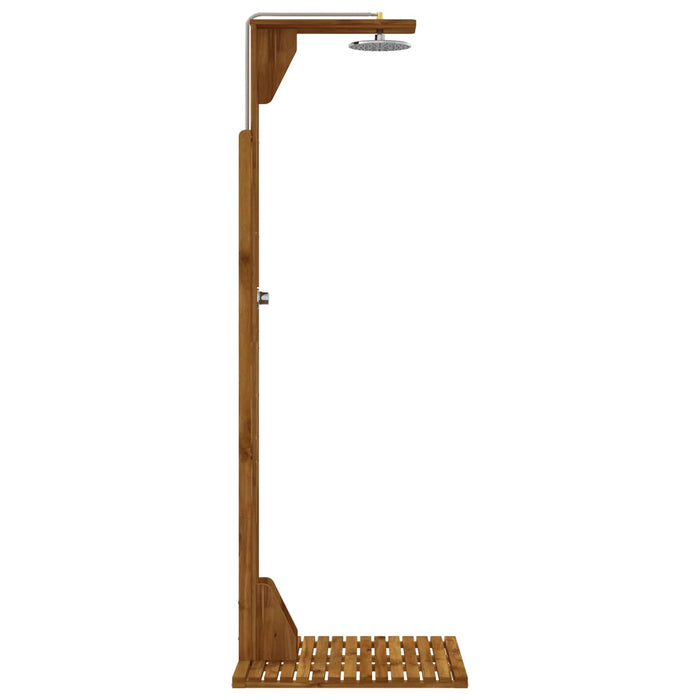 Duș exterior 219 cm Lemn masiv de acacia și oțel inoxidabil WALTI