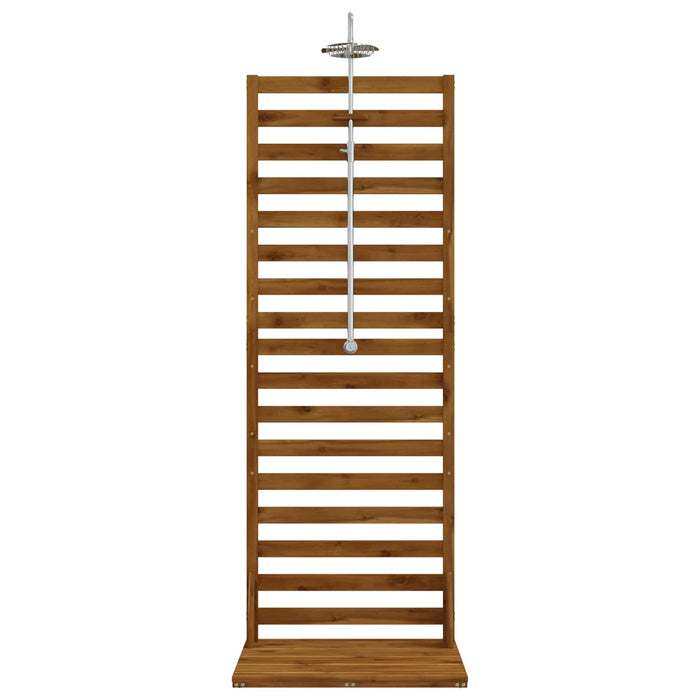 Duș exterior 205,5 cm Lemn masiv de acacia și oțel inoxidabil WALTI