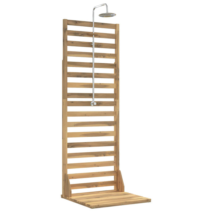 Duș exterior 205,5 cm Lemn masiv de acacia și oțel inoxidabil WALTI