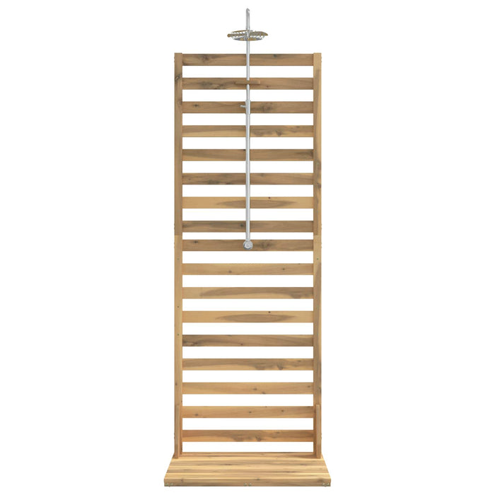 Duș exterior 205,5 cm Lemn masiv de acacia și oțel inoxidabil WALTI
