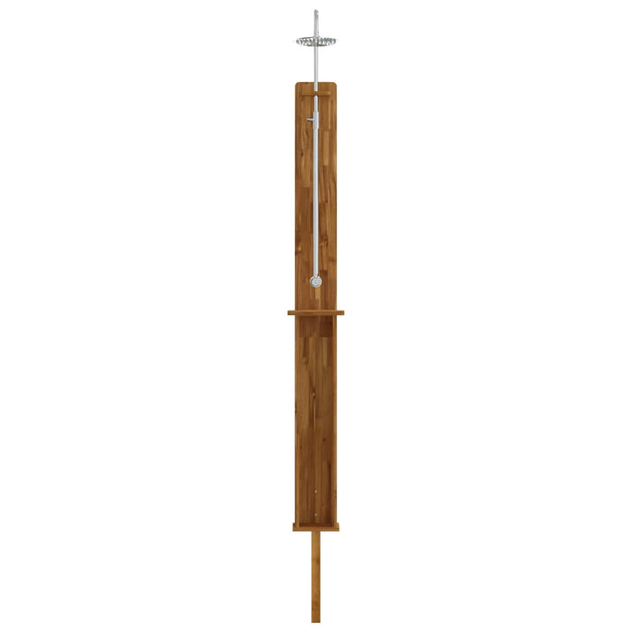 Duș exterior 257 cm Lemn masiv de acacia și oțel inoxidabil WALTI
