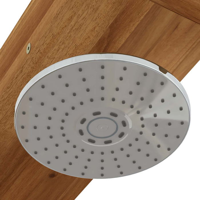 Duș exterior 210,5 cm Lemn masiv de acacia și oțel inoxidabil WALTI