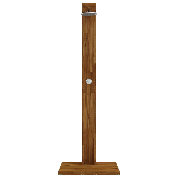 Duș exterior 210,5 cm Lemn masiv de acacia și oțel inoxidabil WALTI
