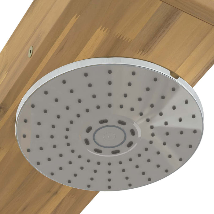Duș exterior 210,5 cm Lemn masiv de acacia și oțel inoxidabil WALTI