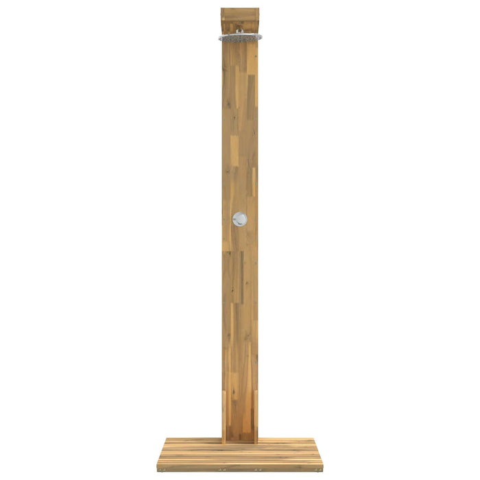 Duș exterior 210,5 cm Lemn masiv de acacia și oțel inoxidabil WALTI
