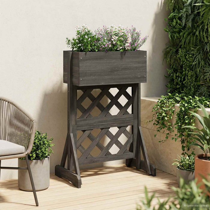 Grădină verticală trellis Gri 48 x 30 x 70,5 cm WALTI