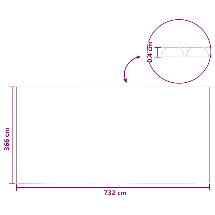 Pânză Solară pentru Piscină Extra Gros 732 x 366 cm 400 μm - WALTI WALTI