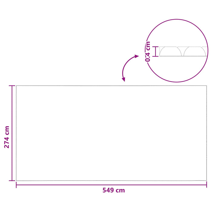 Pânză Solară pentru Piscină Extra Gros 549 x 274 cm 400 μm PE WALTI
