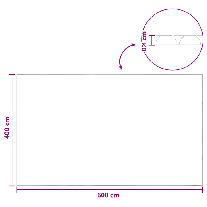 Pânză Solară pentru Piscină Extra Gros 600 x 400 cm 400 μm - WALTI WALTI