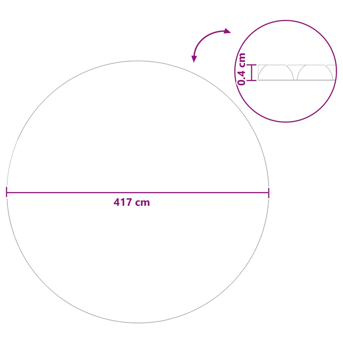 Căptușeală Solară pentru Piscină Extra Groasă Ø 417 cm 400 μm - WALTI WALTI