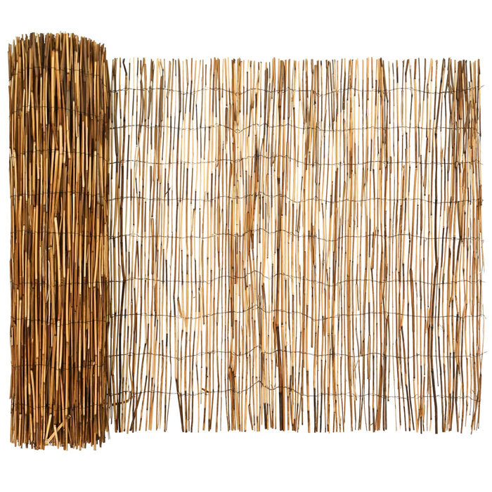 Gard de Grădină Carbonizat 500 x 90 cm Stuf - WALTI WALTI