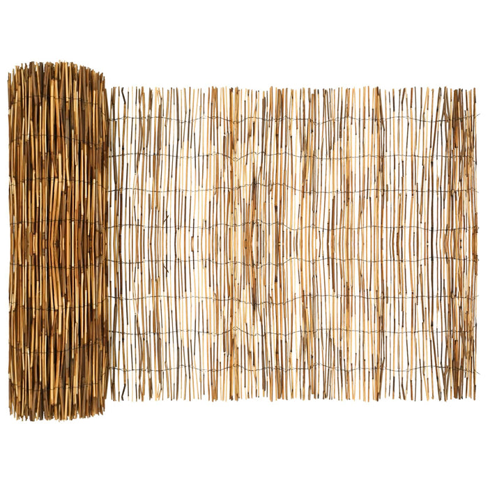 Gard de Grădină Carbonizat 500 x 80 cm Stuf - WALTI WALTI