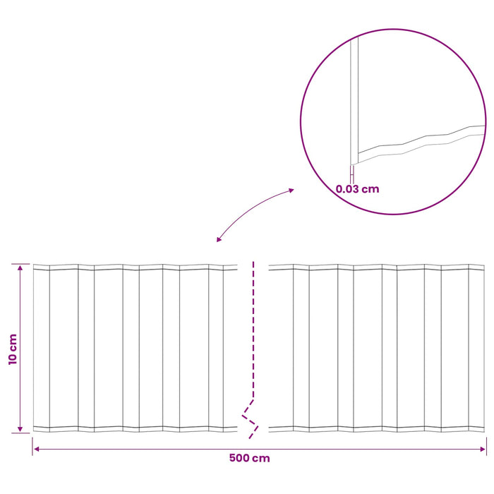 Margine pentru gazon 5 m x 10 cm Oțel Galvanizat Argintiu WALTI