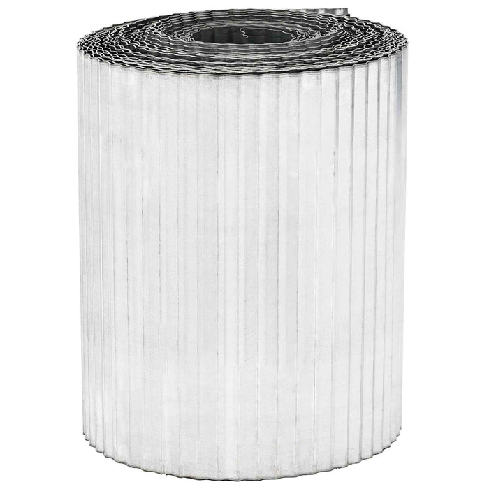 Margine pentru gazon 5 m x 15 cm Oțel Galvanizat Argintiu WALTI