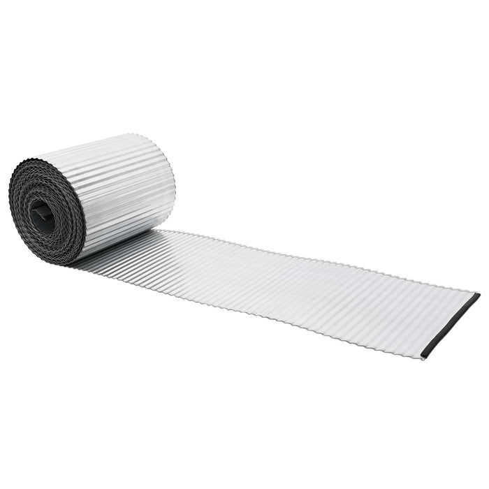 Margine pentru gazon 5 m x 30 cm Oțel Galvanizat Argintiu WALTI