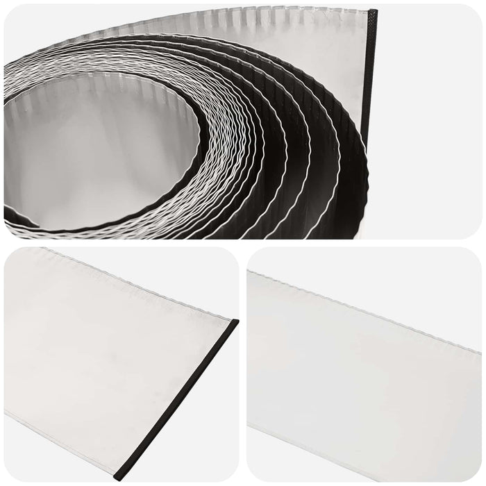 Margine pentru gazon 10 m x 25 cm Oțel Galvanizat Argintiu WALTI