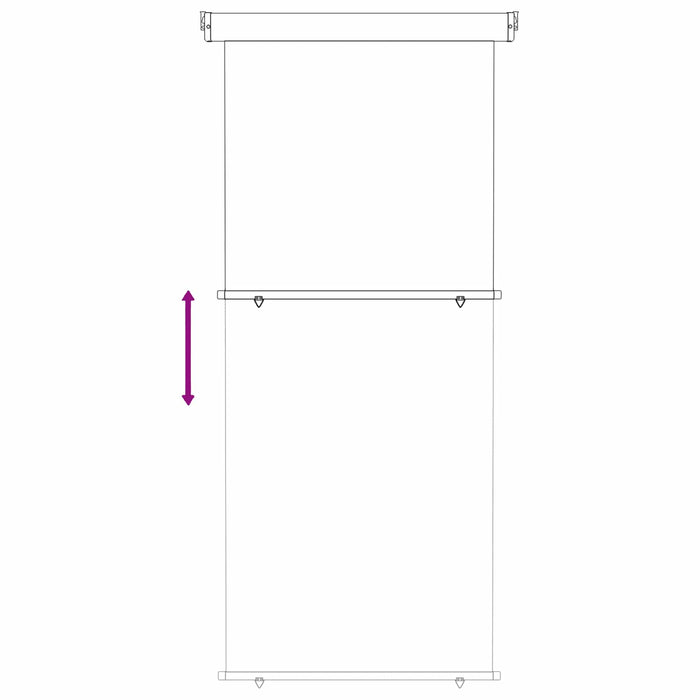 Awning lateral pentru balcon 100% poliester, fier, oțel WALTI