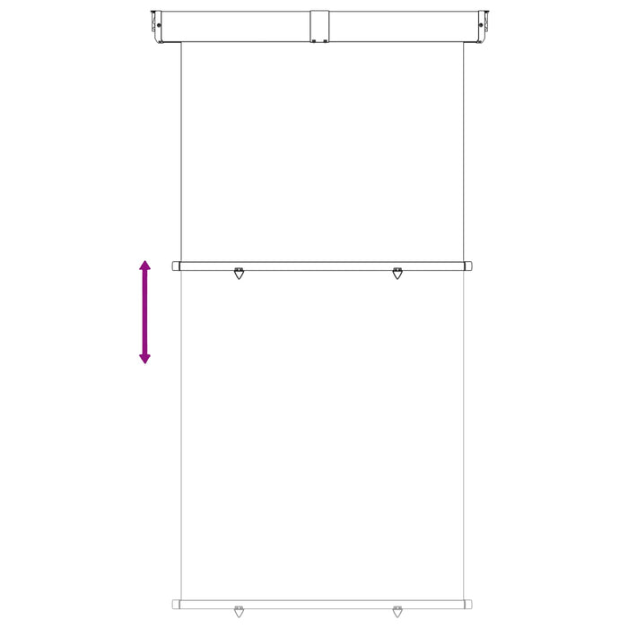 Awning lateral pentru balcon 100% poliester, fier, oțel WALTI