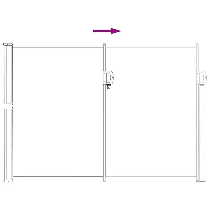 Jaluzea laterală retractabilă Maro 300 x 170 cm Poliester WALTI