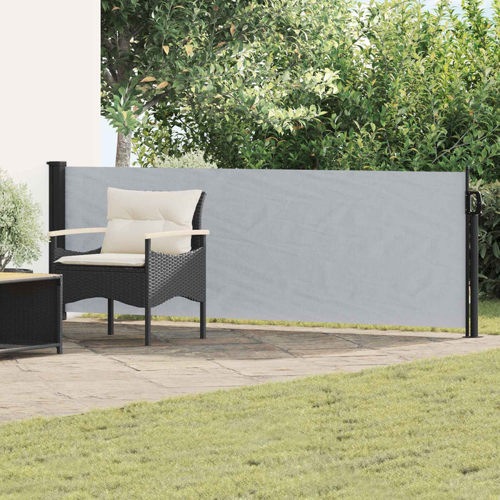 Jaluzea laterală retractabilă Gri 500 x 100 cm Poliester WALTI